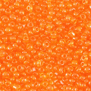 Glasperlen rocailles 11/0 (2mm) Transparent orange